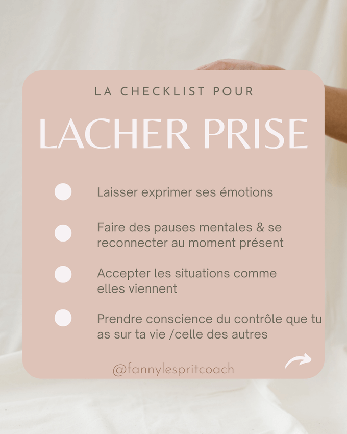 Checklist Lacher prise - Fanny Lesprit